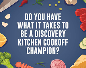 Discovery Kitchen Cookoff flyer